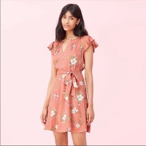 Rebecca Taylor Lita Silk Ruffle Dress